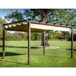 Hartman Roma 3x4m Rectangular Pergola Bronze -Chic Outdoor Garden 1016022 2