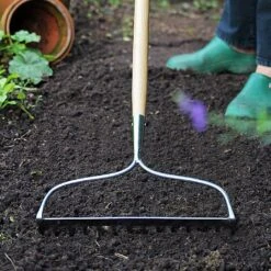 Kent & Stowe Stainless Steel Long Handled Soil Rake -Chic Outdoor Garden 1031059 2