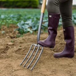Kent & Stowe Carbon Steel Digging Fork -Chic Outdoor Garden 1031068 2