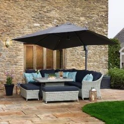 Bramblecrest Chatsworth Firepit Casual Dining Set