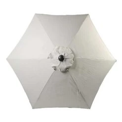 Supremo French Grey 3m Riviera Deluxe Parasol 6 Supremo French Grey 3m Riviera Deluxe Parasol -Chic Outdoor Garden 1135231 2