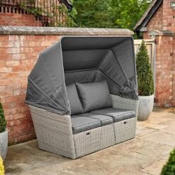 Kettler Palma Daybed - White Wash 7 Kettler Palma Daybed - White Wash -Chic Outdoor Garden 1178092 3