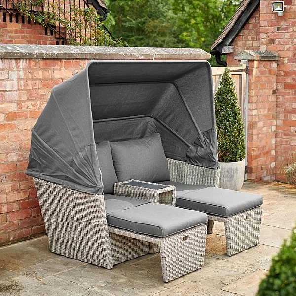 Kettler Palma Daybed - White Wash 4 Kettler Palma Daybed - White Wash - Image 4