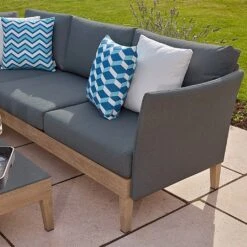 Bramblecrest Volterra Lounge Set -Chic Outdoor Garden 1219269 2
