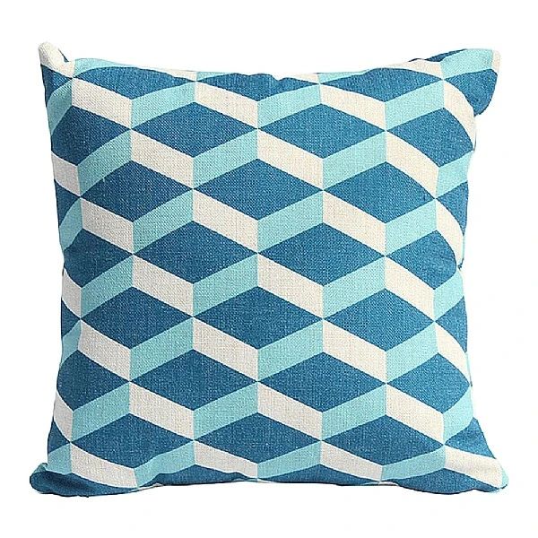 Bramblecrest Turquoise Cubic Square Scatter Cushion 1 Bramblecrest Turquoise Cubic Square Scatter Cushion
