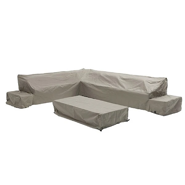 Bramblecrest Vilamoura Rectangular Modular Sofa & Coffee Table Set Covers Khaki 1 Bramblecrest Vilamoura Rectangular Modular Sofa & Coffee Table Set Covers Khaki