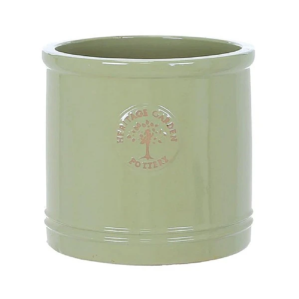 Woodlodge Heritage Edwardian Cylinder Ceramic Planter Mint Green (Various Sizes) 2 Woodlodge Heritage Edwardian Cylinder Ceramic Planter Mint Green (Various Sizes) - Image 2